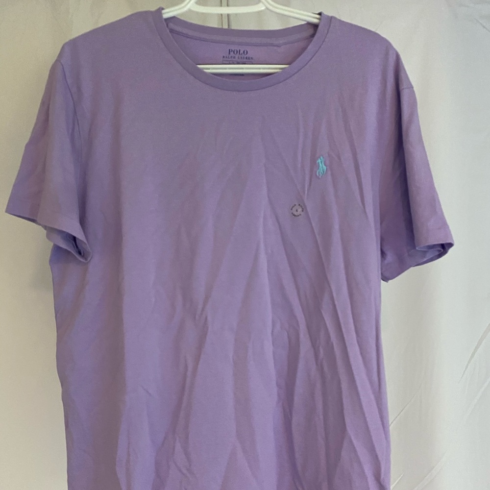 NWT Mens Purple Ralph Lauren T Shirt Size Large